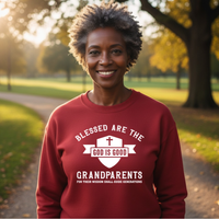 Load image into Gallery viewer, Blessed are the Grandparents Sweatshirt - Faith-Filled Comfort for Grandparents