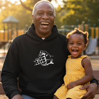 Load image into Gallery viewer, Family fist bump - Partners in Mischief Hoodie