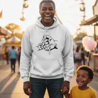 Load image into Gallery viewer, Family fist bump! - Partners in Mischief Hoodie