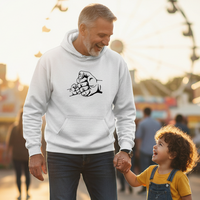 Load image into Gallery viewer, Family fist bump! - Partners in Mischief Hoodie