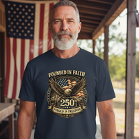 Load image into Gallery viewer, Founded in Faith, Forged in Freedom – Dark Color Shirts