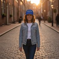Load image into Gallery viewer, We the People – Flat Bill Cap (Red, White &amp; Blue)