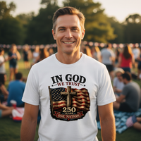 Load image into Gallery viewer, In God We Trust, 250 Years, One Nation – Light Color Shirts